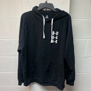 Under Armour Black Hoodie with White Accents
